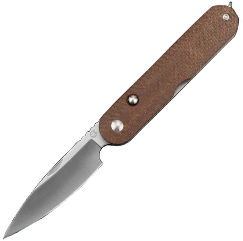 Kiki Button Lock Brown Mic - MK0011BR