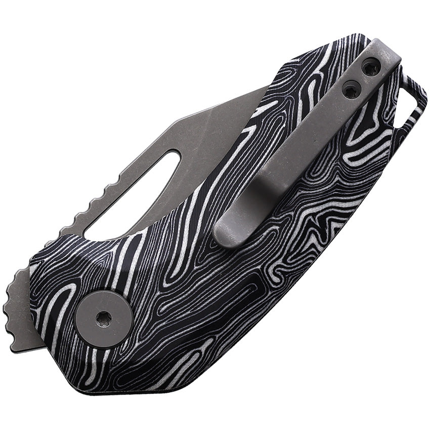 Anzu Linerlock Blk/white G10 - DMN016BKWT