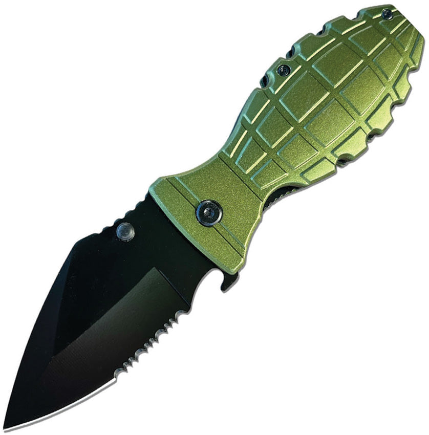 Grenade Linerlock A/O Green - EE10A133GN