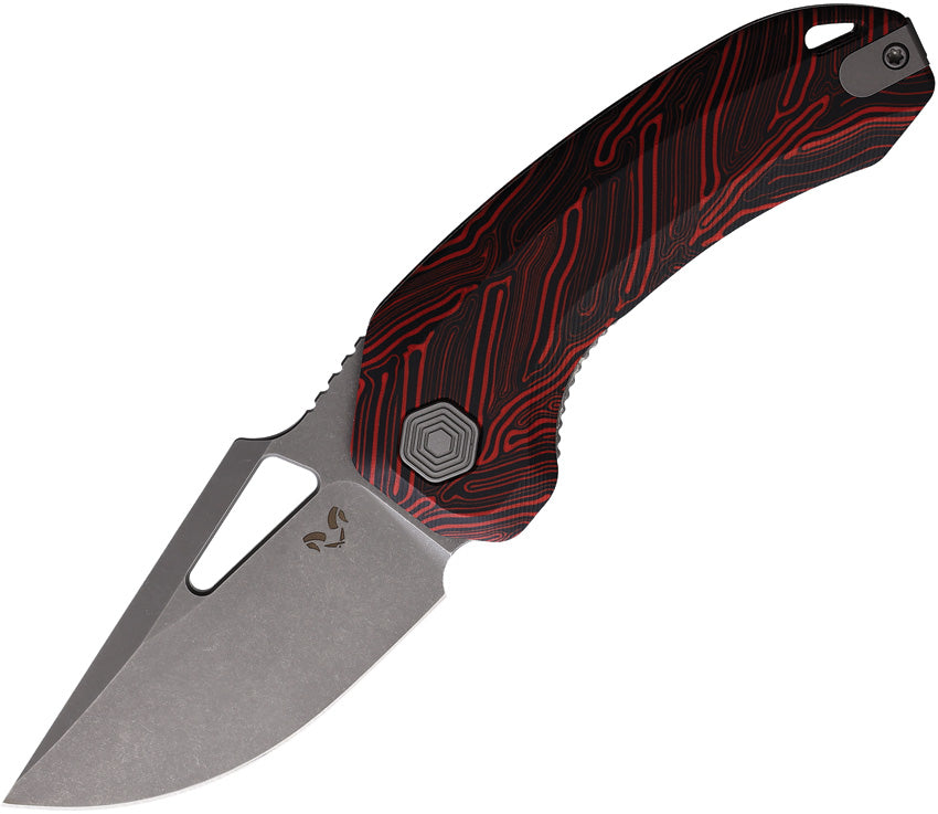Djinn XL Linerlock Blk/Red - DMN015XLBKRD