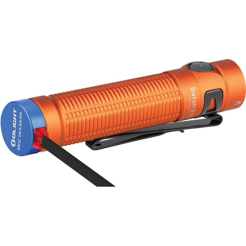 Baton 3 Pro Flashlight Orange - OLTBATON3PROGCW