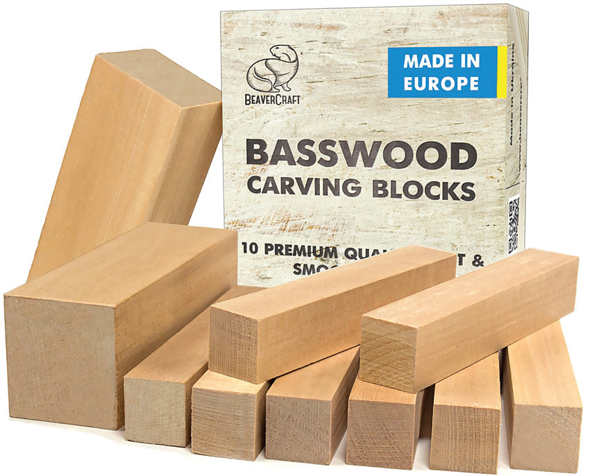 Basswood Carving Block Set - BVRBW10