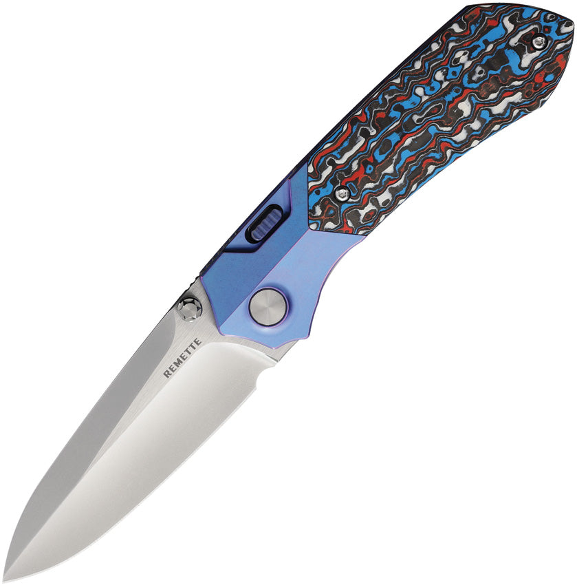 Meteor Button Linerlock Ti/CF - RMTRTPTAL