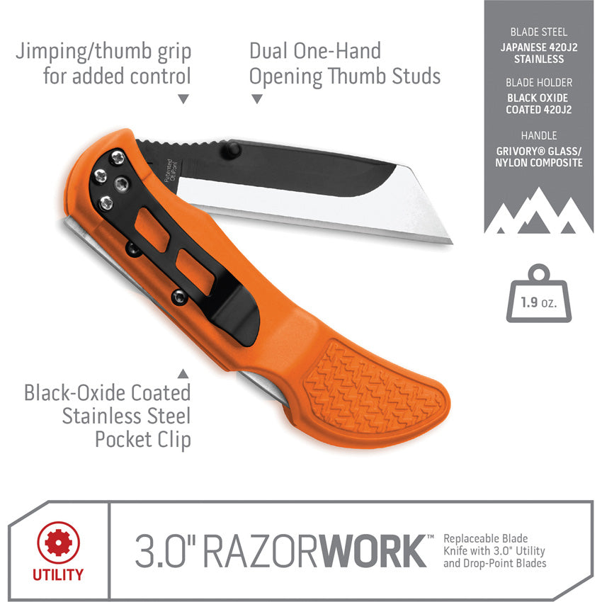 Razor Work Lockback Org - OERWB3070C