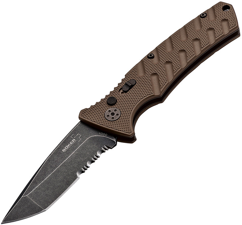 Strike Button Lock Coyote - BOP01BO425N