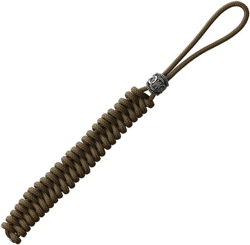 Lanyard With Viking Bead Tan - CT1043