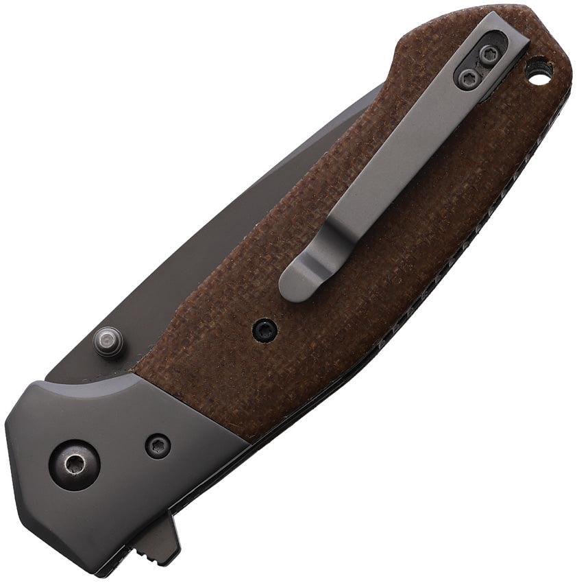 Linerlock Brown Micarta - BCB157