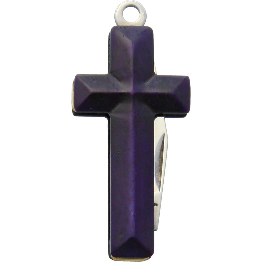 Cross Knife Purple Smooth Bone - RR1581