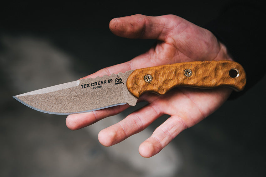 Tex Creek 69 Tan Blade/Handle - TPTEX69