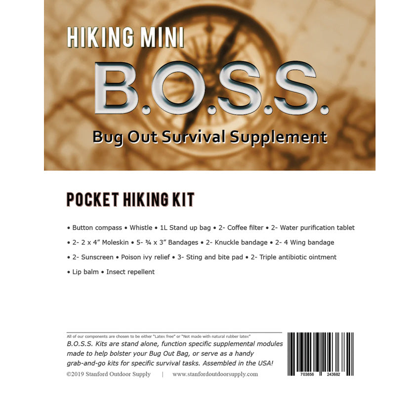 B.O.S.S. Pocket Hiking Kit - SOSMHK