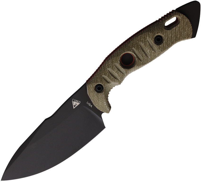 Alaris Fixed Blade Grn/Org - FOB041