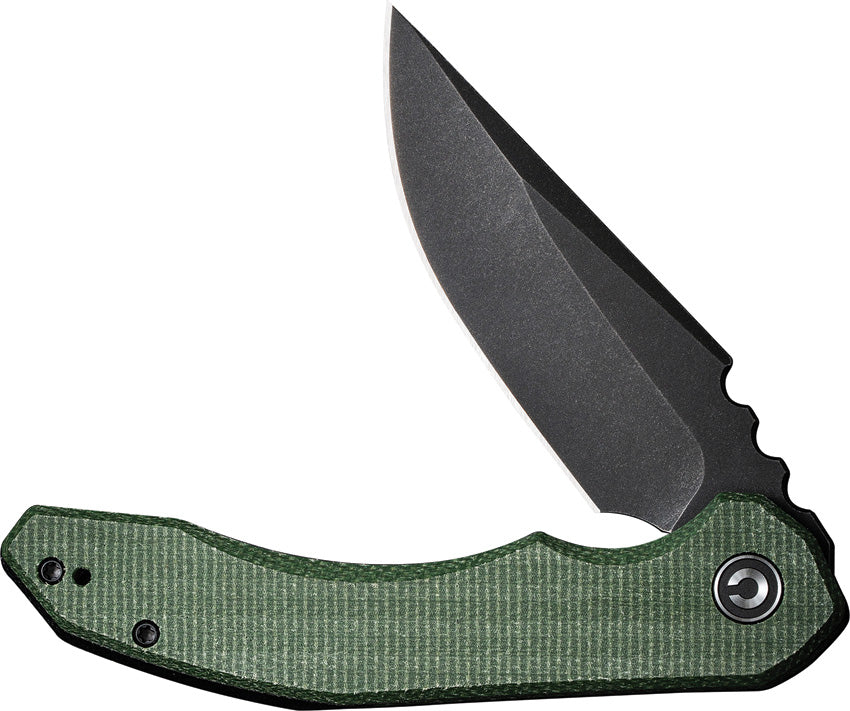 Bluetick Linerlock Green Mic - CIVC230503