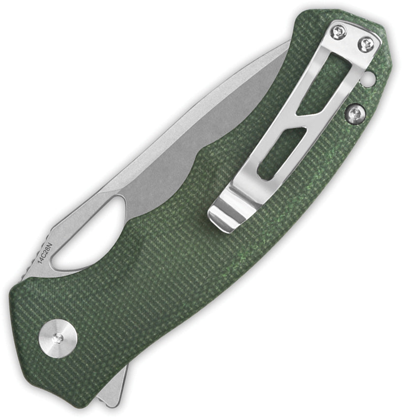 Gorilla Linerlock Green Mic - QS153C1