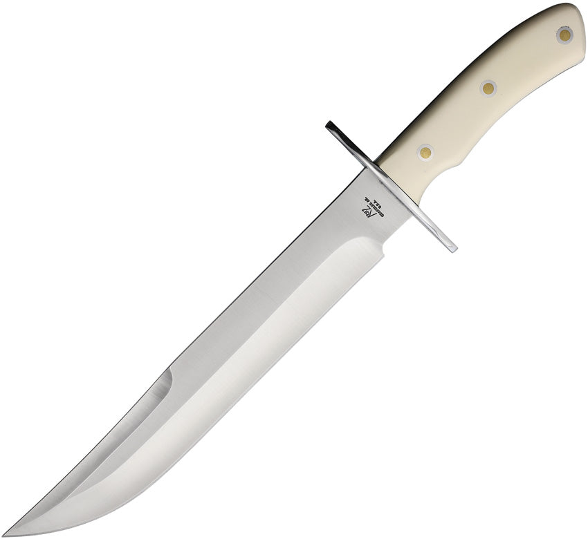 Alamo Bowie White Micarta - KZCB10WM