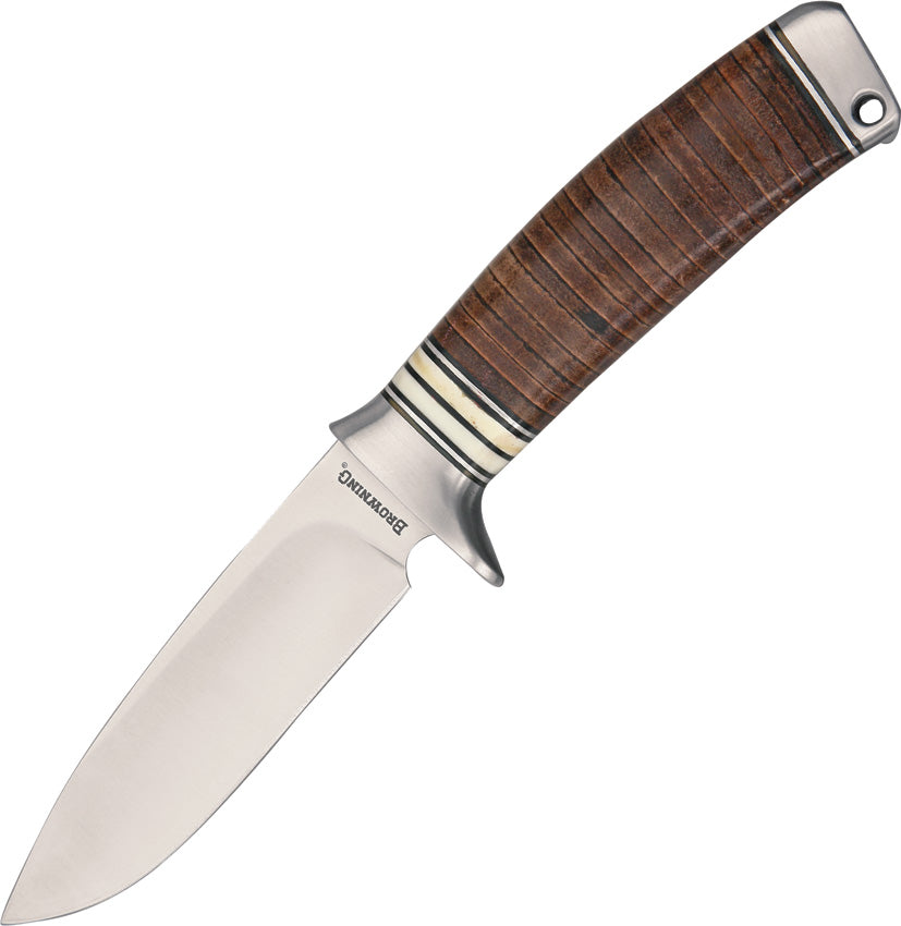 Stacked Leather Fixed Blade - BR814