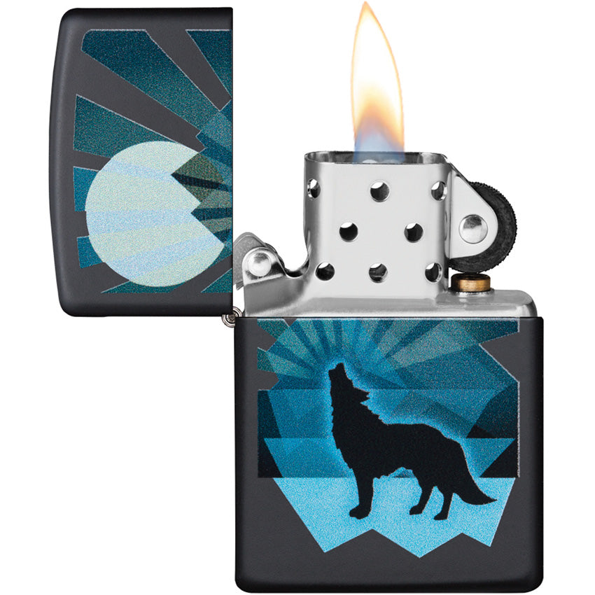 Wolf And Moon Lighter - ZO09072