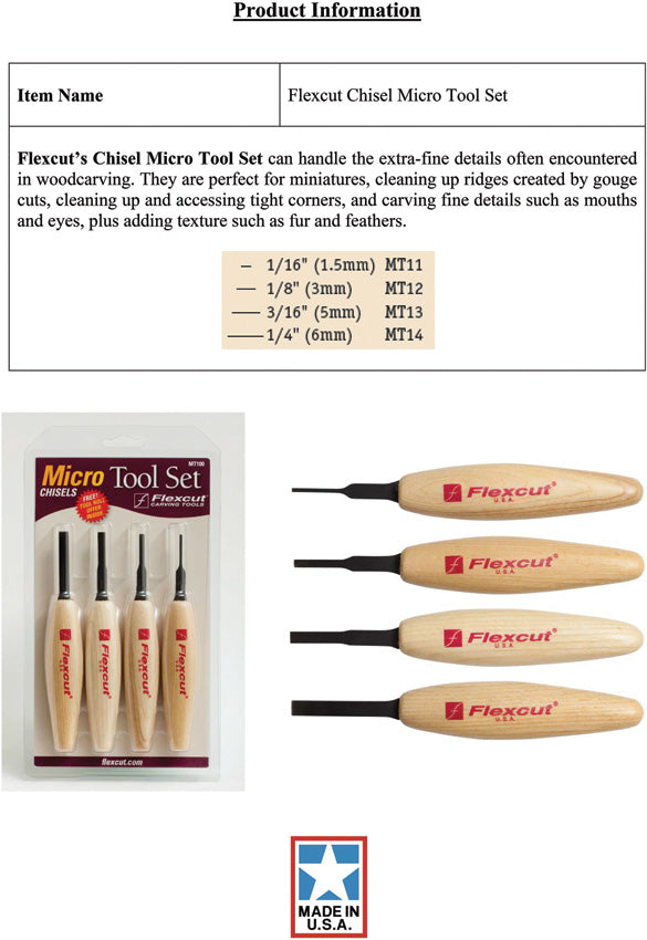 Chisel Micro Tool Set - FLEXMT100