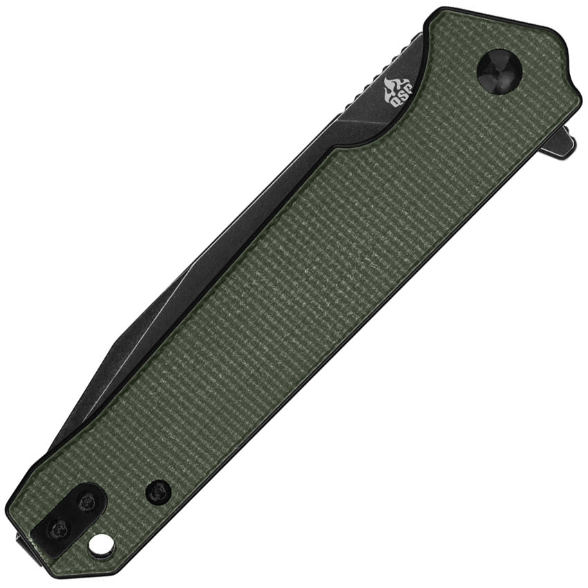 Mamba Linerlock Micarta Green - QS111I2