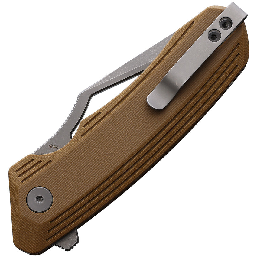 Banshee Linerlock Tan G10 - DMN003GT
