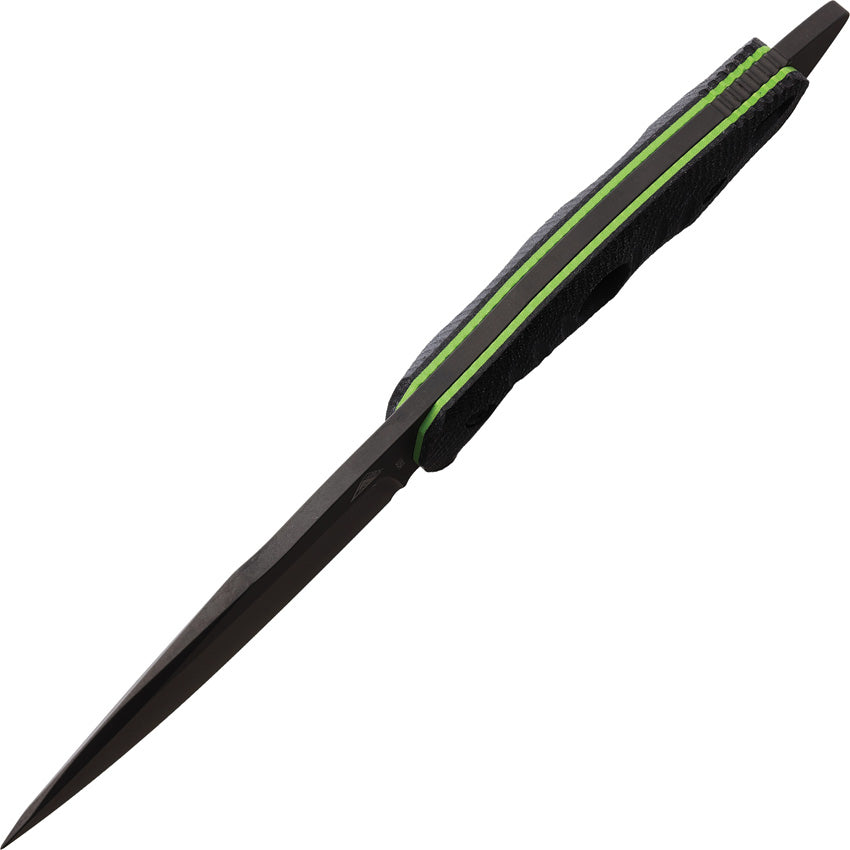 Alaris Fixed Blade Black/Grn - FOB037