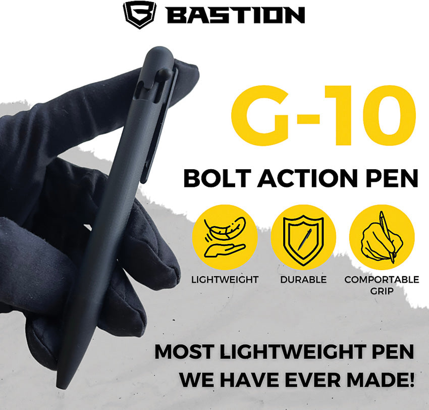 Bolt Action Pen Black G10 - BSTN262