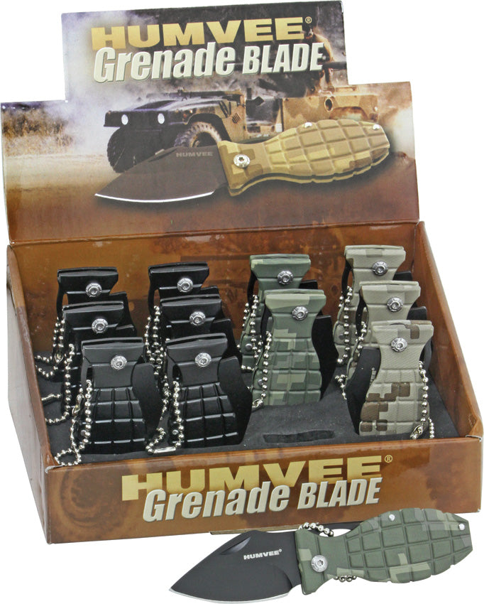 12 Pack Mini Grenade Knives - HMV00001