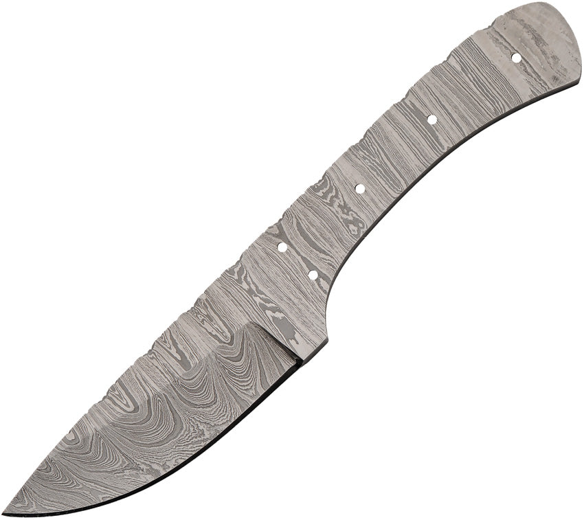 Drop Point Damascus Blank - BLDM2745