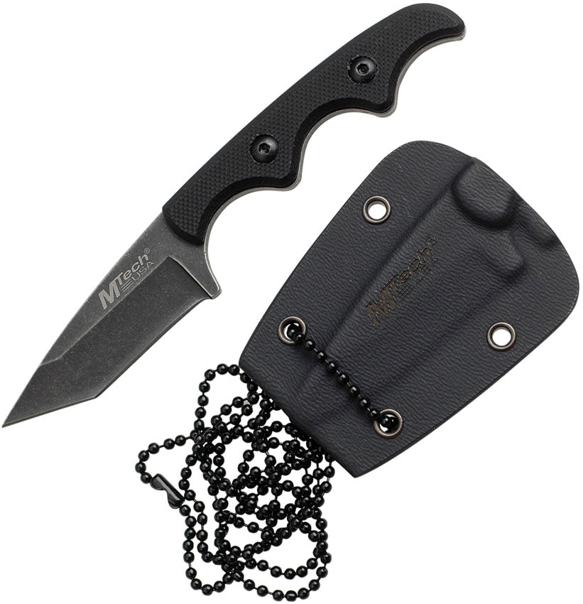 Neck Knife Black G-10 - MT673