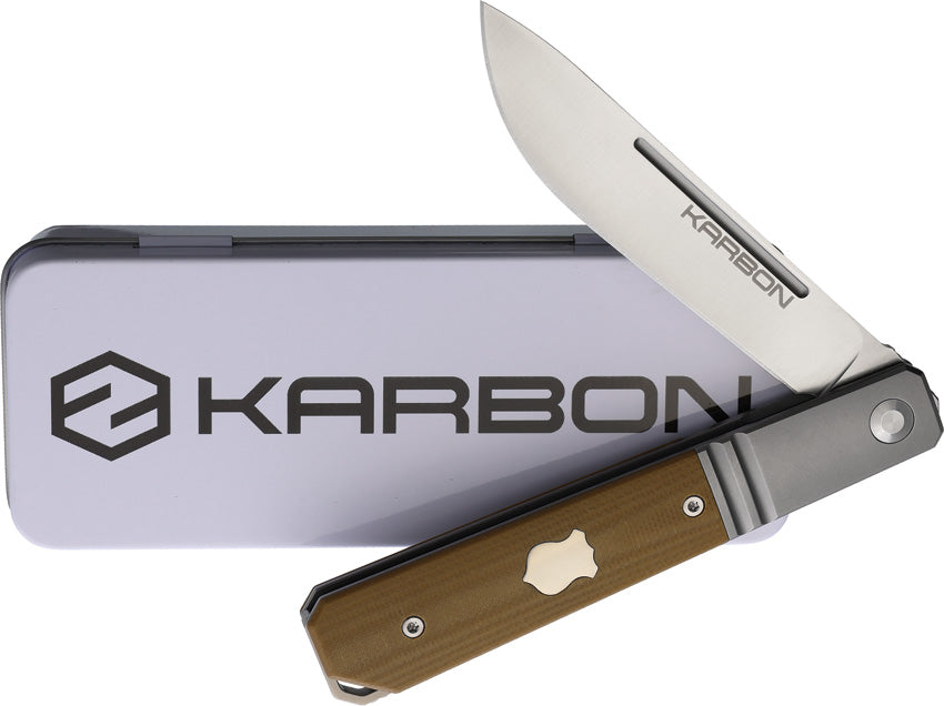 Flatline Framelock Tan G10 - KARB113