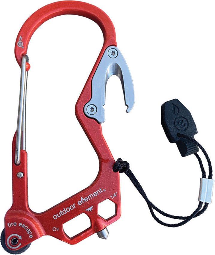 Fire Escape Carabiner Red - ODEFERED