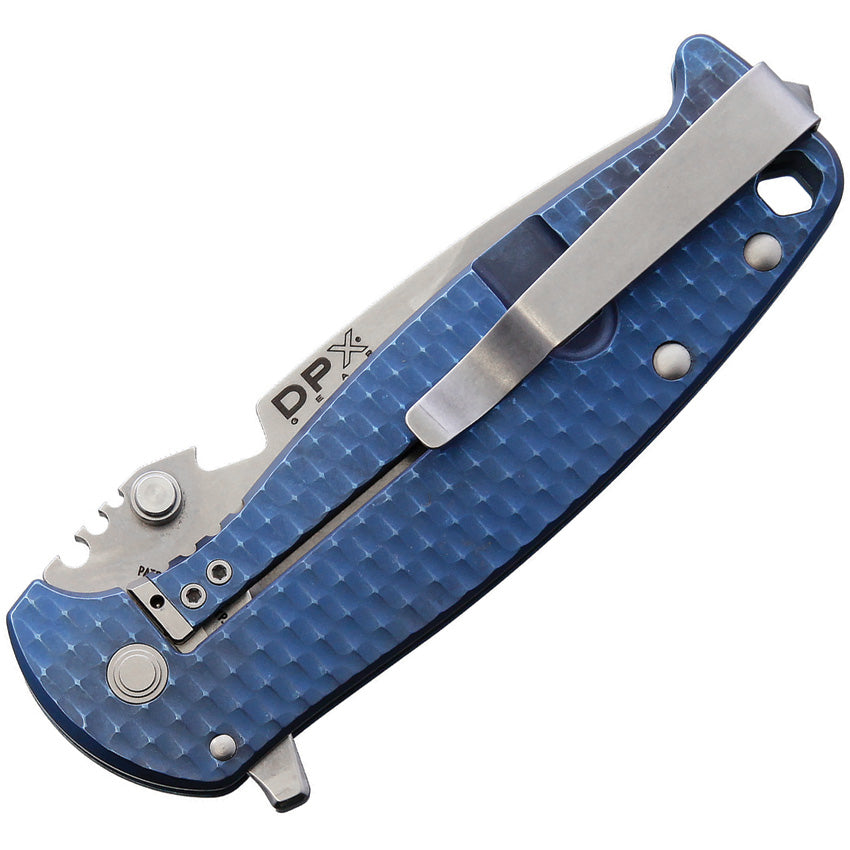 HEST F Framelock Blue Ti - DPXHSF010