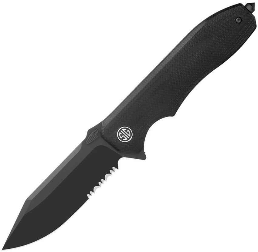 VALIDUS Linerlock Black Serr - SIGVA9BBS