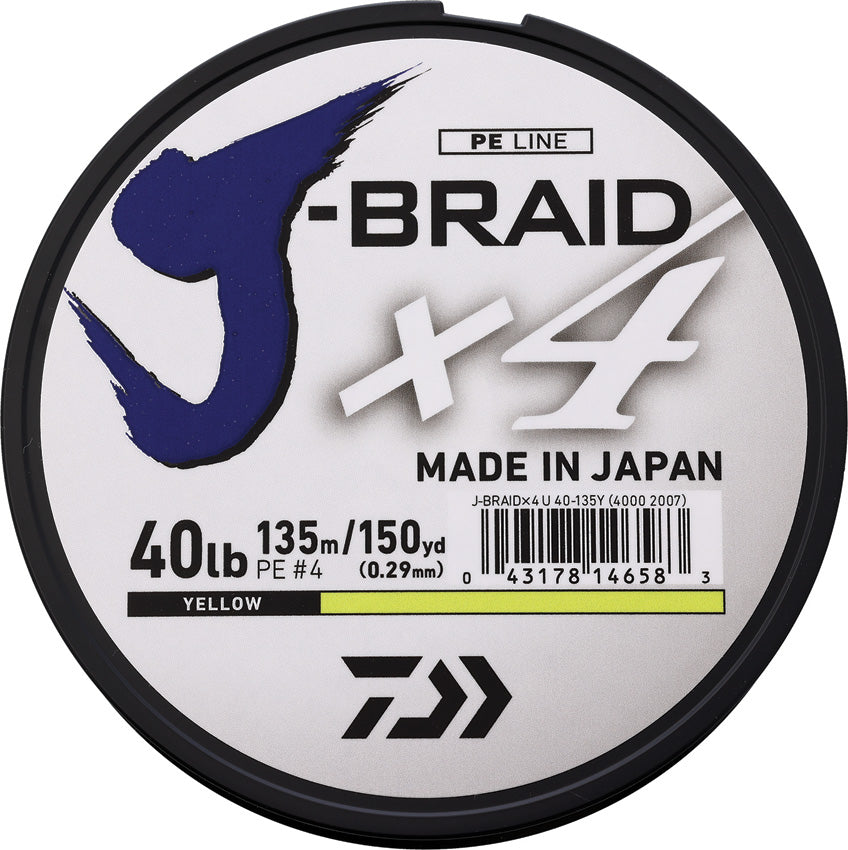 J-Braid Line 40/150 Yellow - DIAJB4U40150FY