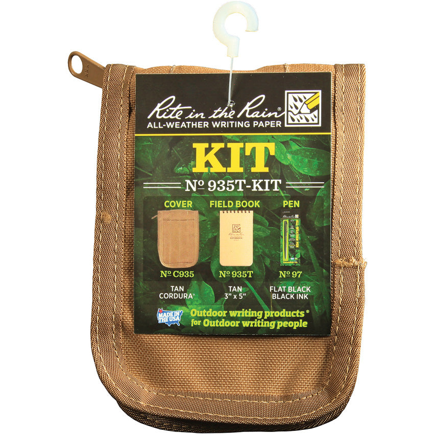 3 x 5 Kit Tan Book/Tan Cover - RITR935TKIT