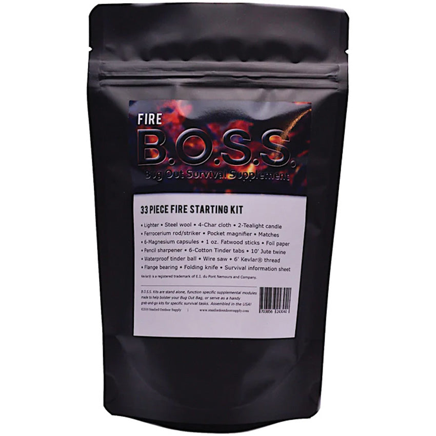 B.O.S.S. Fire Starting Kit - SOSBFR