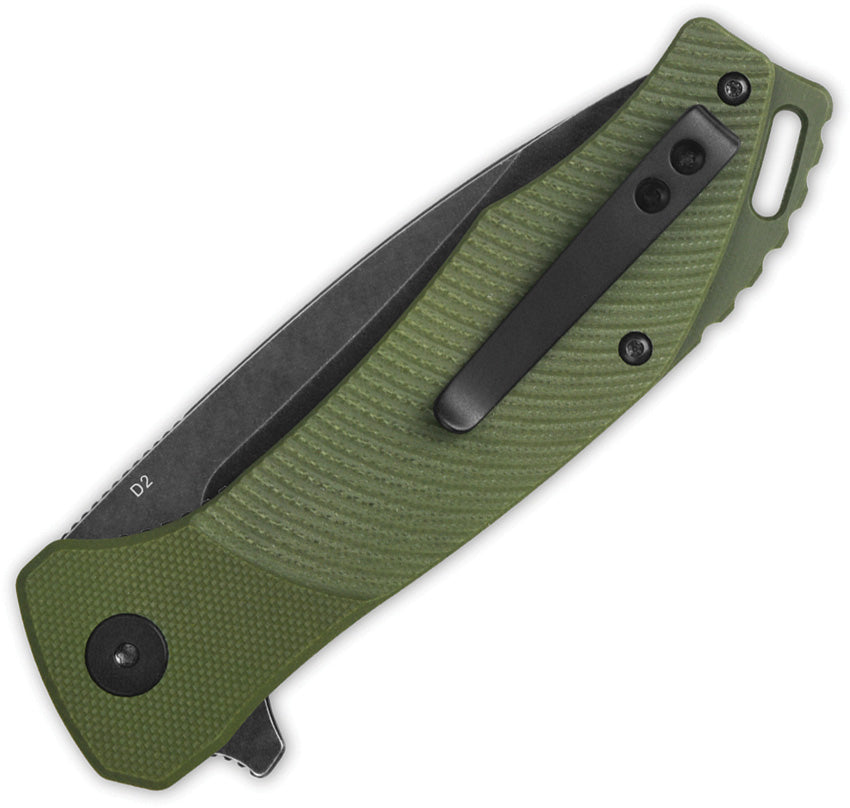 Raven Linerlock Green G10 - QS122B2