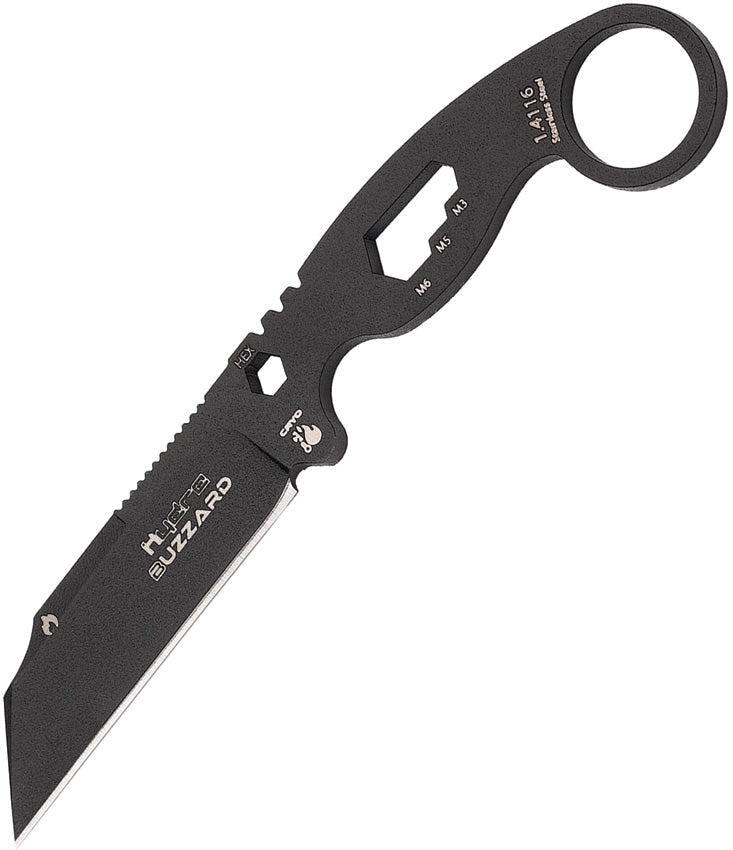 Buzzard Neck Knife Vulture - HKS01BLACKSBL