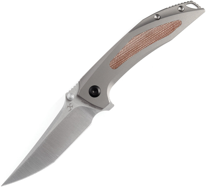 Baku Linerlock Brown Micarta - K1056A2