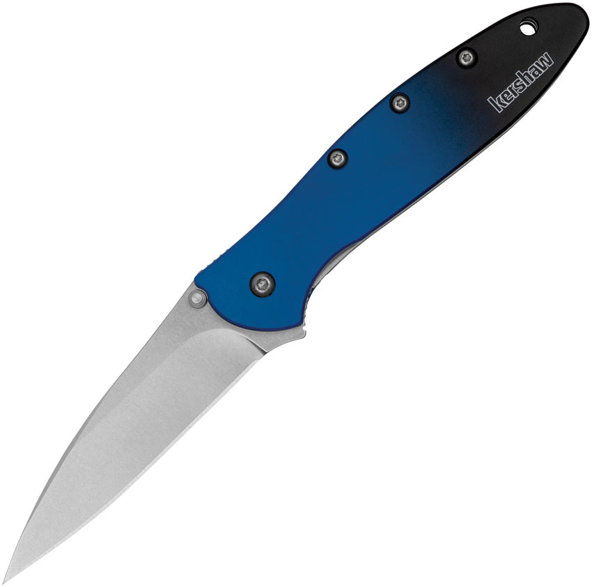 Leek Linerlock Blue Magna Cut - KS1660GBLU