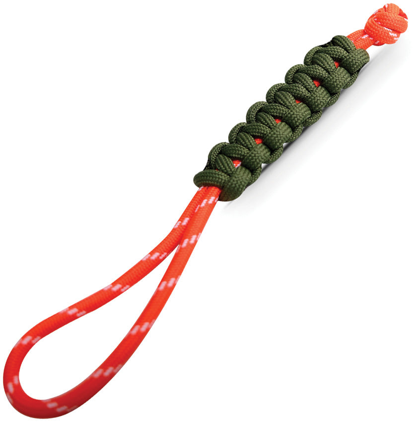 Paracord Lanyard Green/Orange - VOSX0157