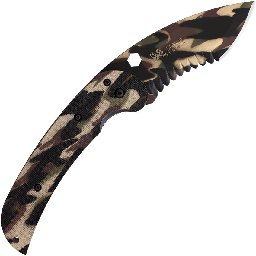Large Tactical Linerlock Camo - L92019