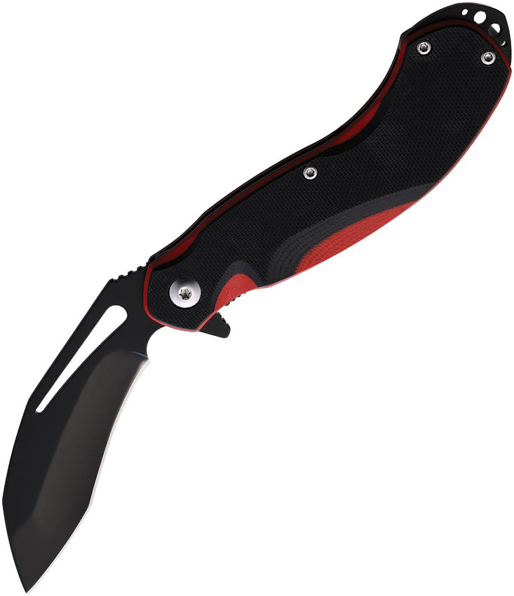 BAMF Linerlock Black/Red G10 - CU001