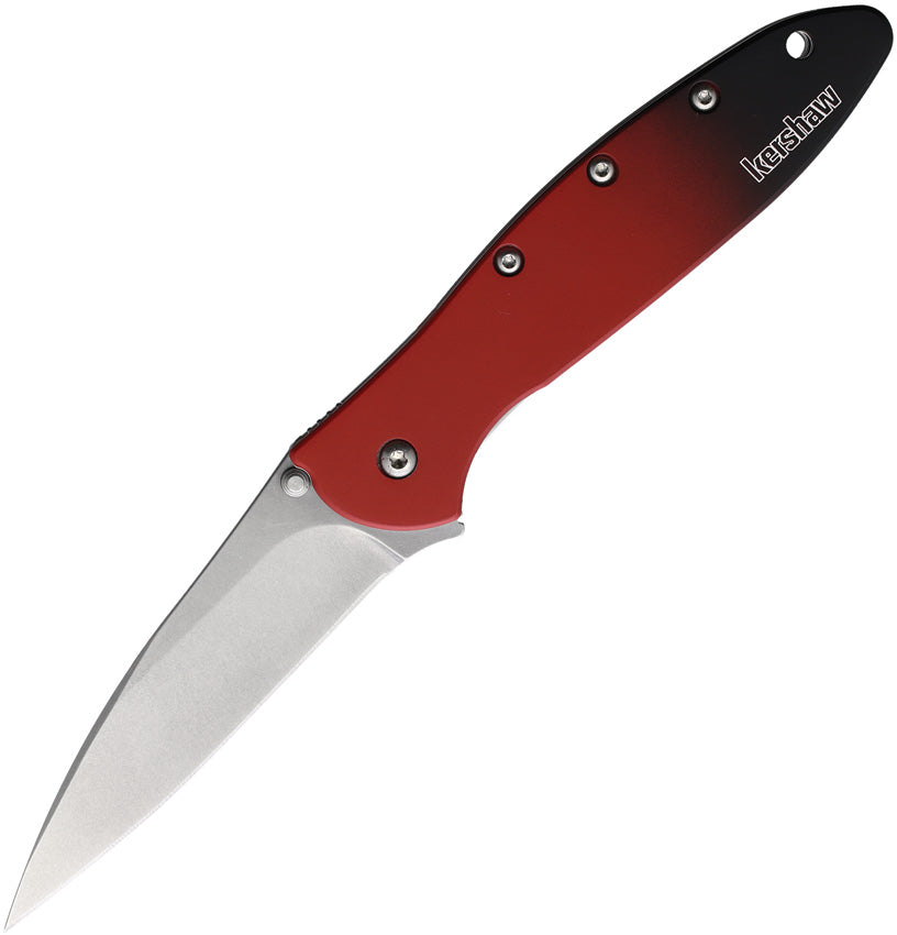 Leek Linerlock Red Magna Cut - KS1660GRD