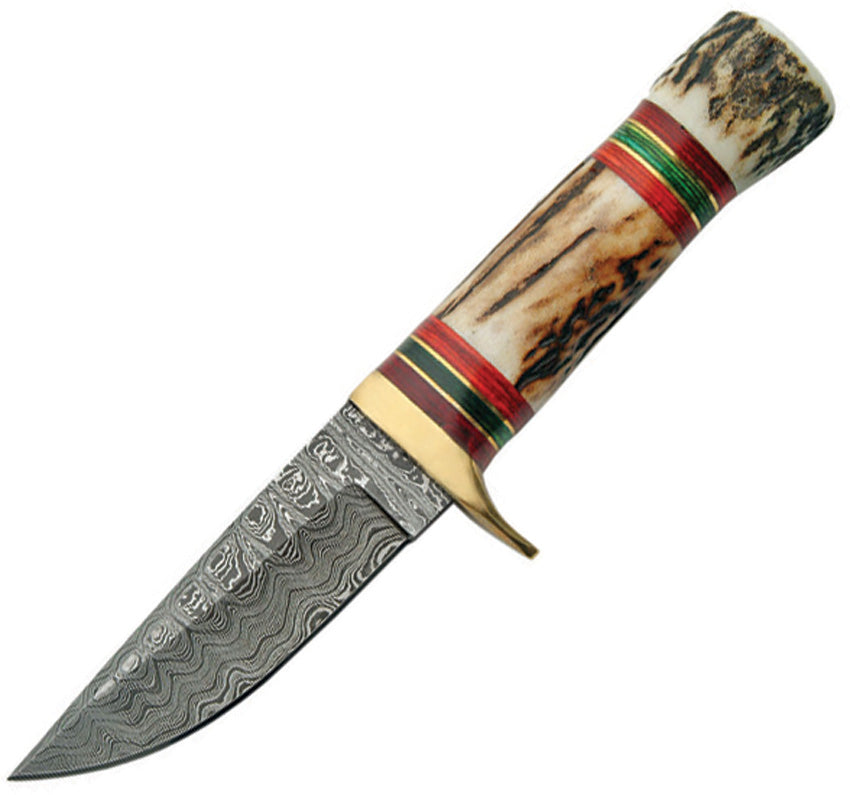 Damascus Hunter Stag Handle - DM1075