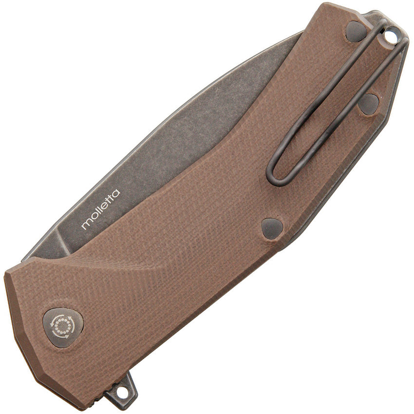 KUR Linerlock Br Stonewash - LSTKURBBR