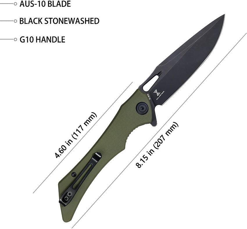 Raven Linerlock Black OD - KUB245I