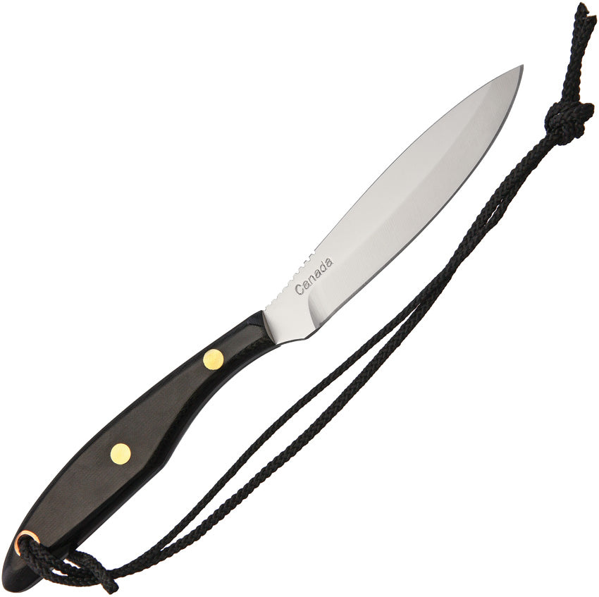 Trout & Bird Knife Black Linen - GRM2S