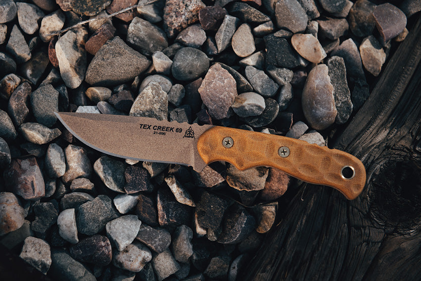 Tex Creek 69 Tan Blade/Handle - TPTEX69