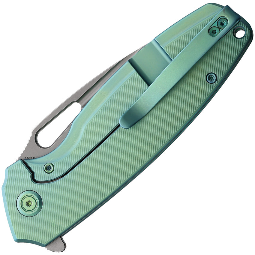 Tityus Framelock Green Ti - KUB360B