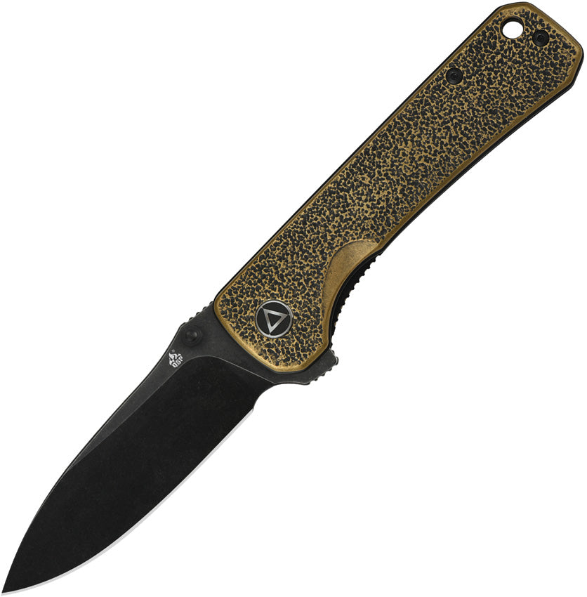 Hawk Linerlock Brass Black - QS131L